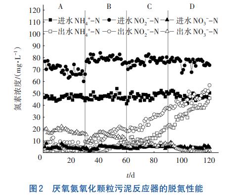 乙酸钠在亚硝态氮充足下对厌氧氨氧化/反硝化的影响(图5)